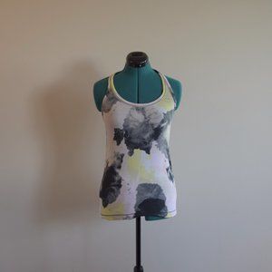Watercolor Scoop Neck Lululemon Racerback Tank Top
